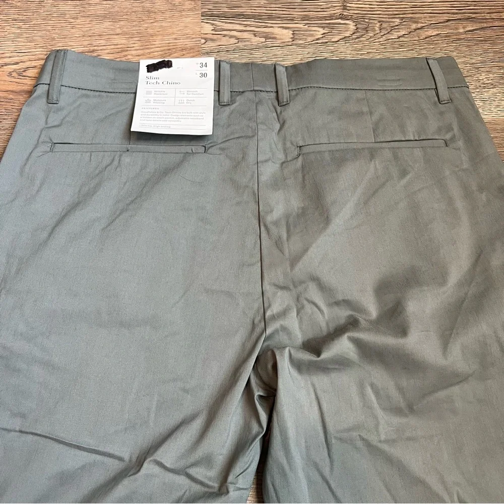 Goodfellow Men's Gray Slim Tech Chino Pants - Picture 4 of 6